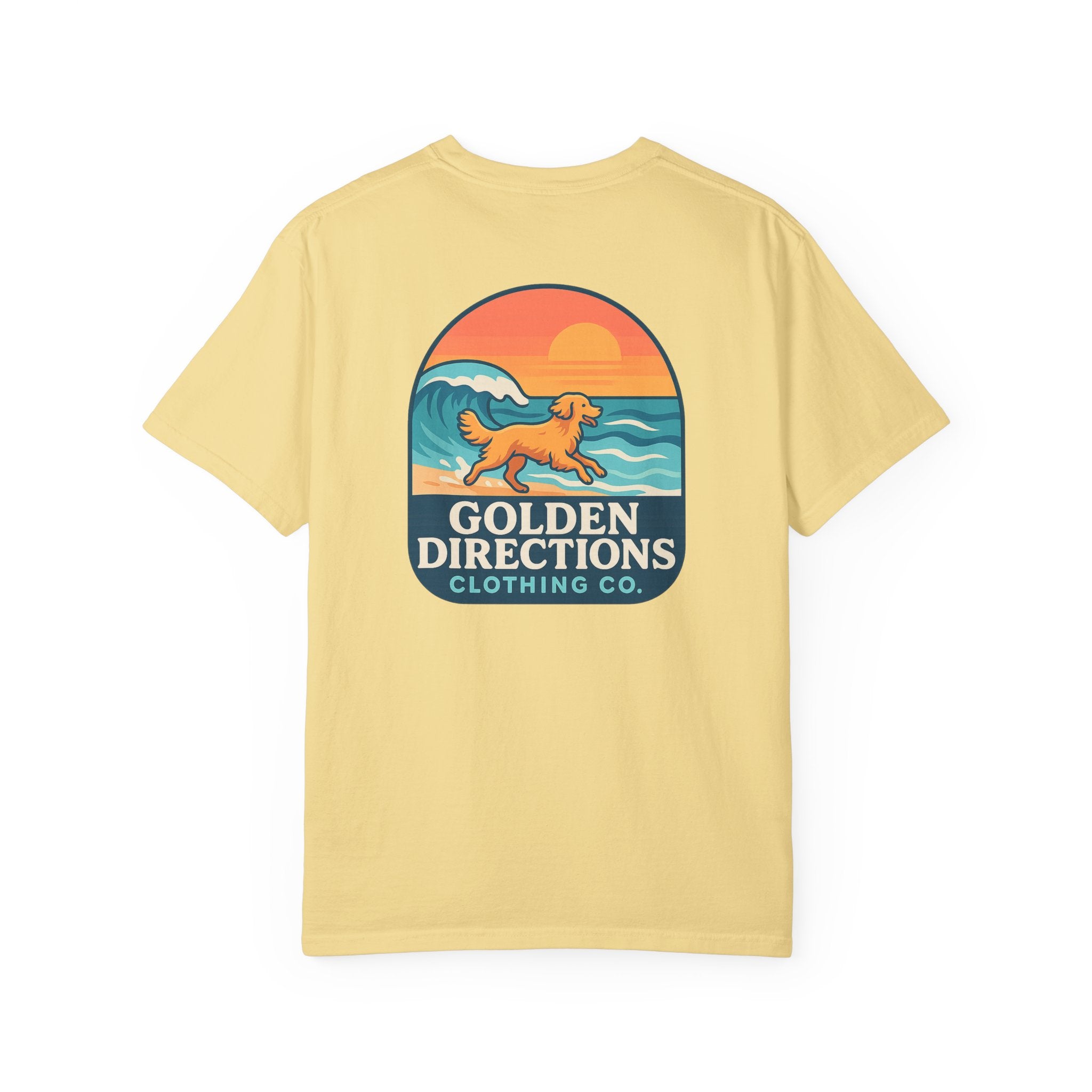 Golden Directions Clothing Co. Retro Wave Garment-Dyed T-Shirt