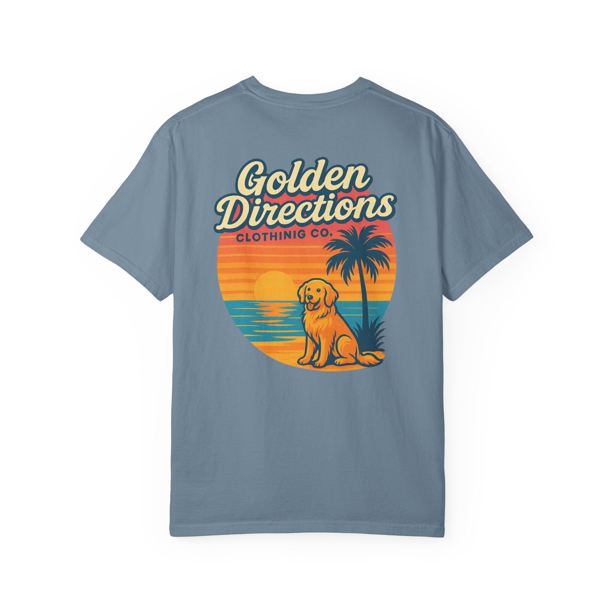Golden Directions Clothing Co. Retro Sunset T-shirt - Garment-Dyed