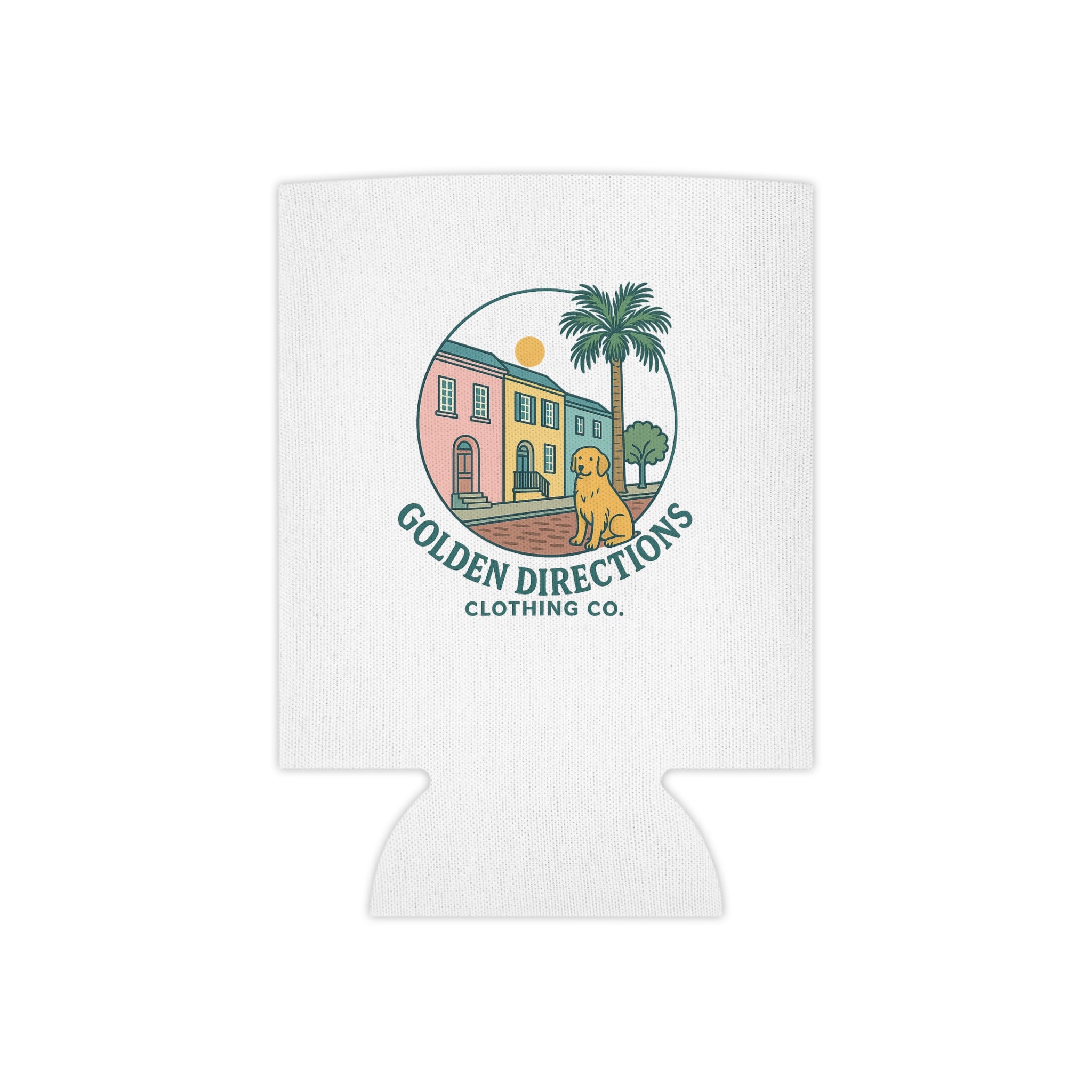 Charleston Rainbow Row Koozie