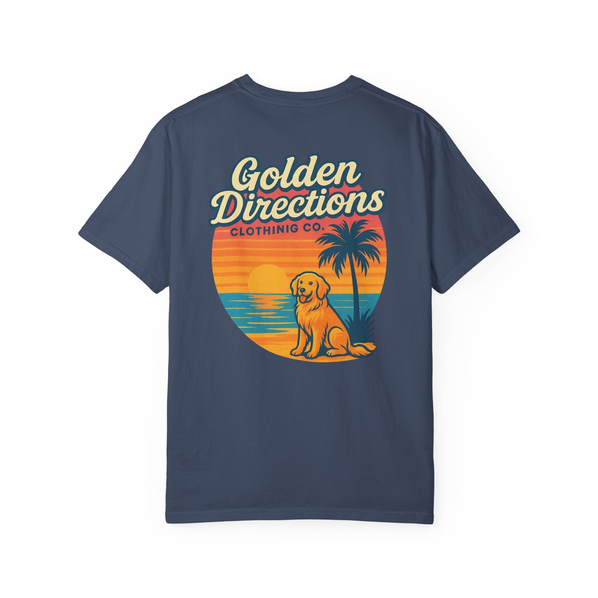 Golden Directions Clothing Co. Retro Sunset T-shirt - Garment-Dyed