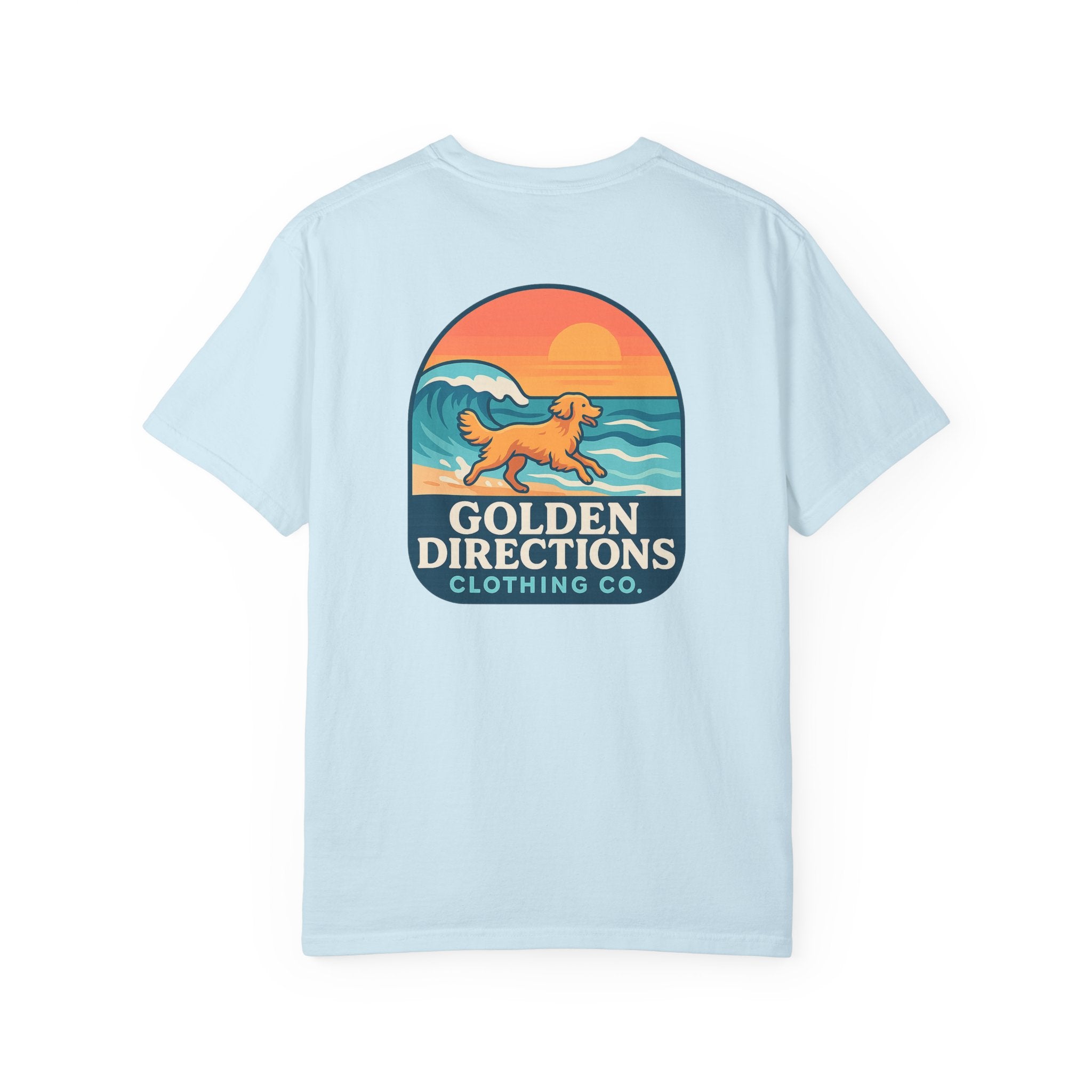 Golden Directions Clothing Co. Retro Wave Garment-Dyed T-Shirt