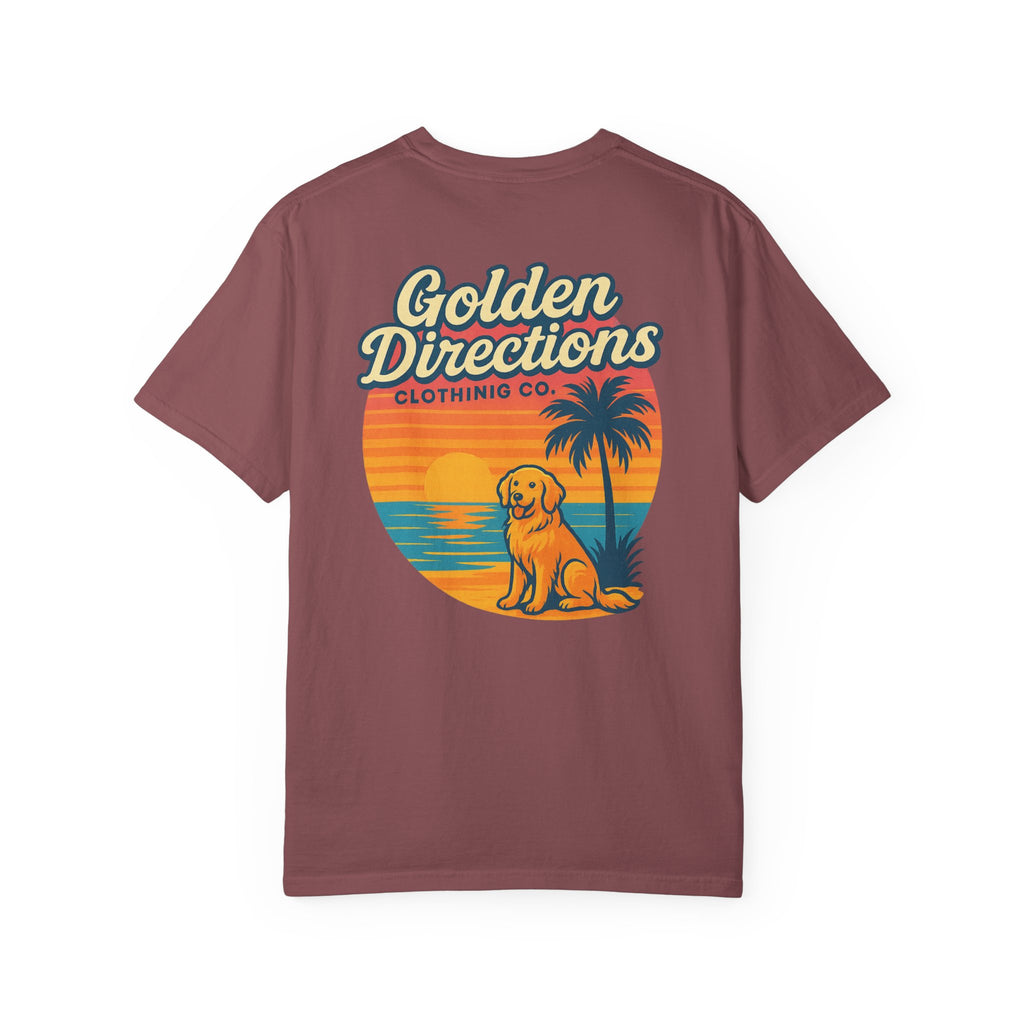 Golden Directions Clothing Co. Retro Sunset T-shirt - Garment-Dyed