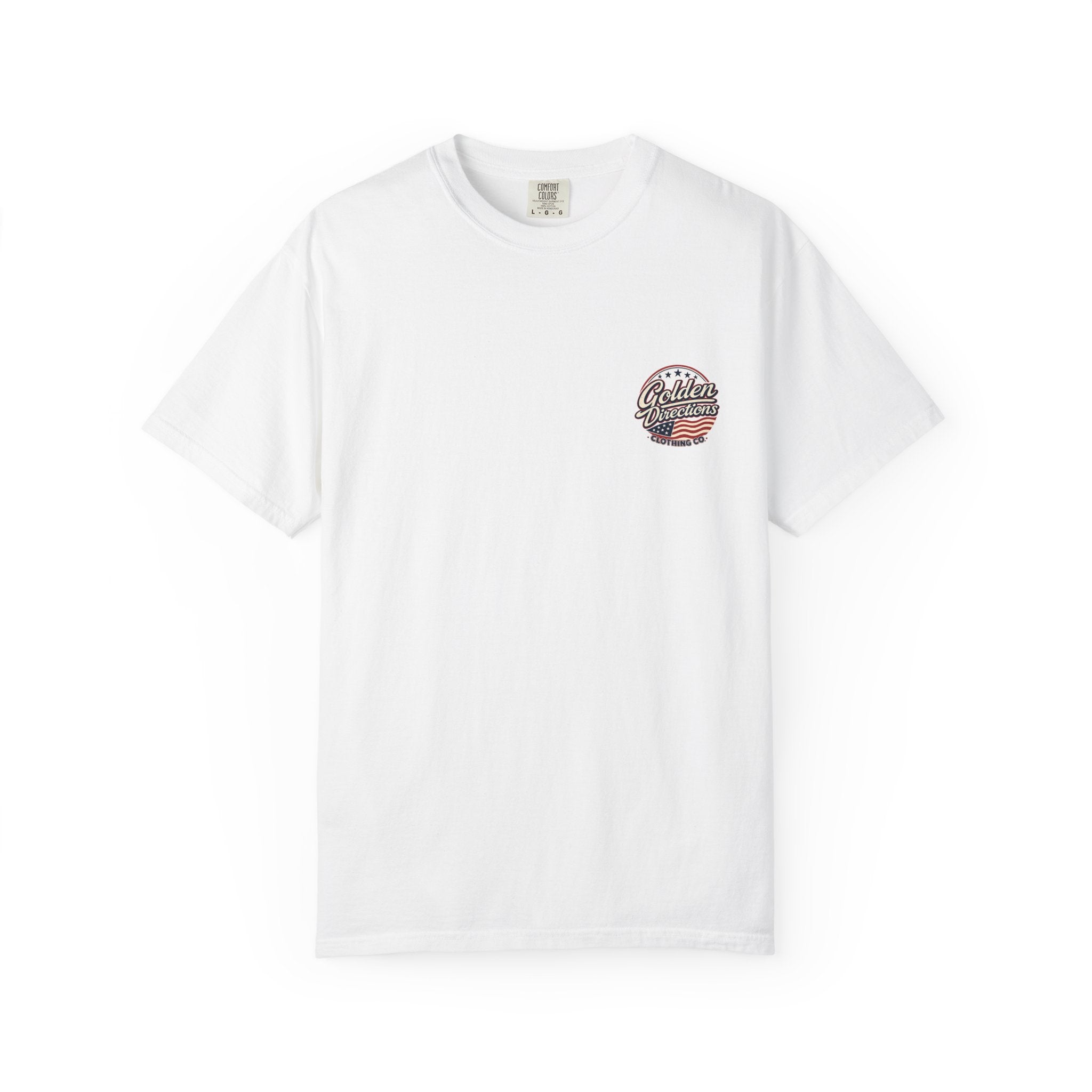 Golden Directions 250th Anniversary Tee — Retro Surf Dog USA 1776–2026