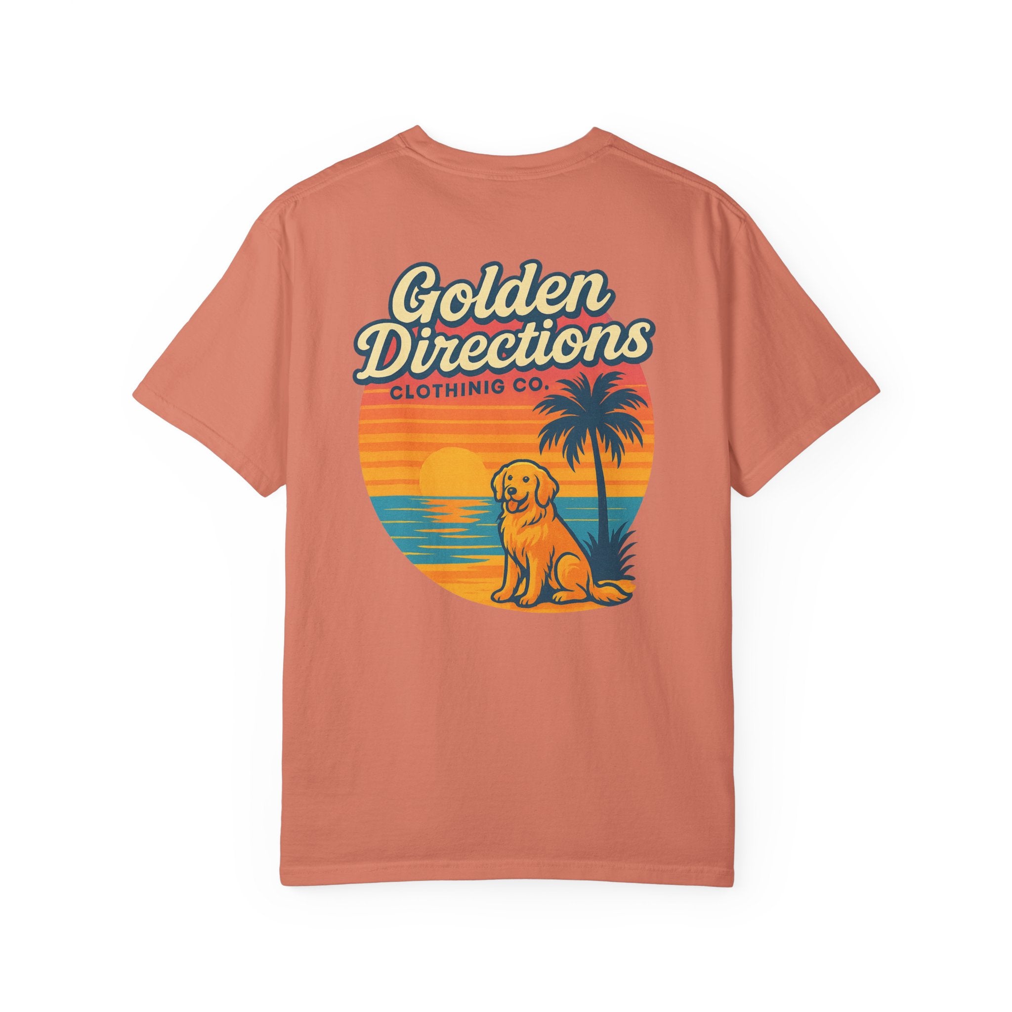 Golden Directions Clothing Co. Retro Sunset T-shirt - Garment-Dyed