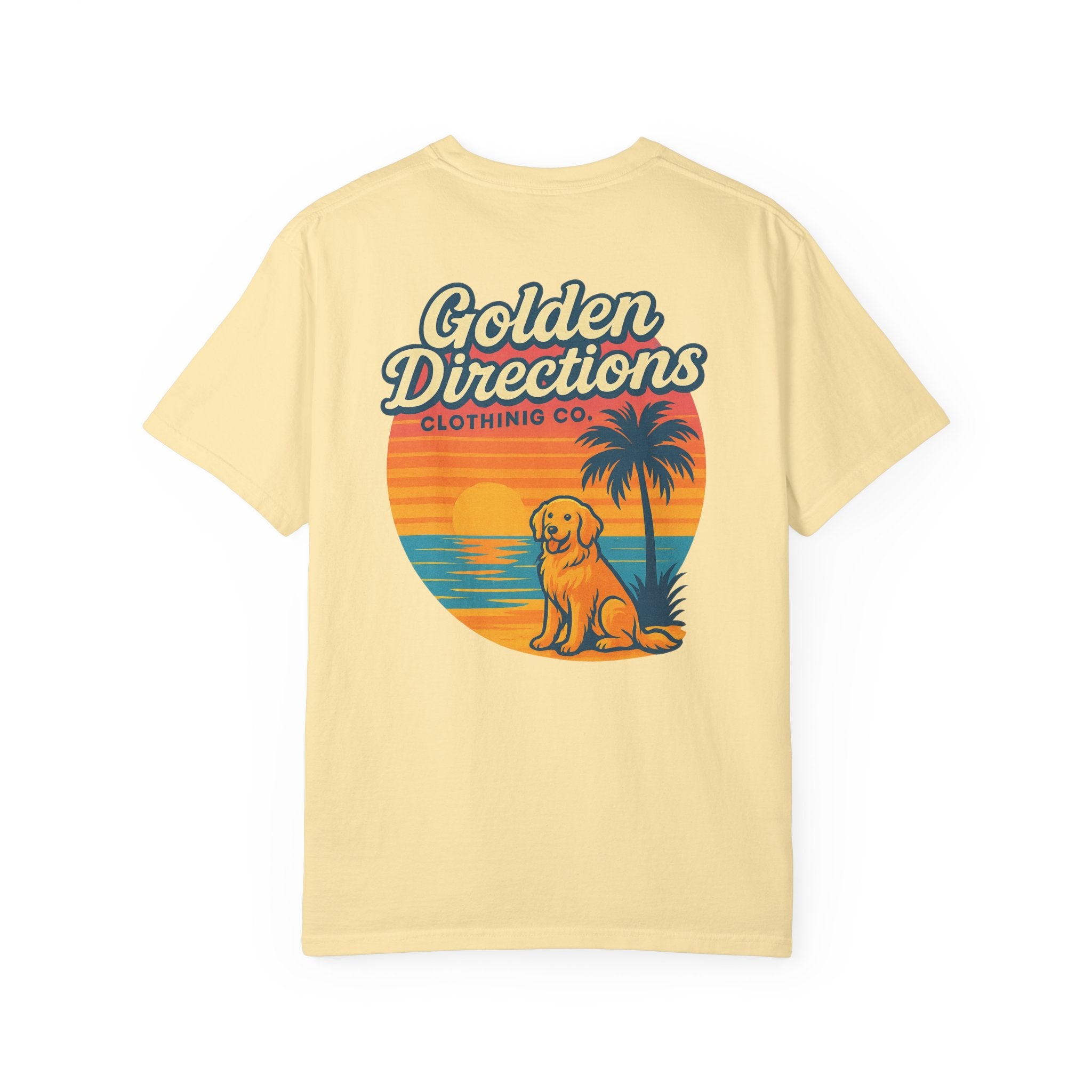 Golden Directions Clothing Co. Retro Sunset T-shirt - Garment-Dyed