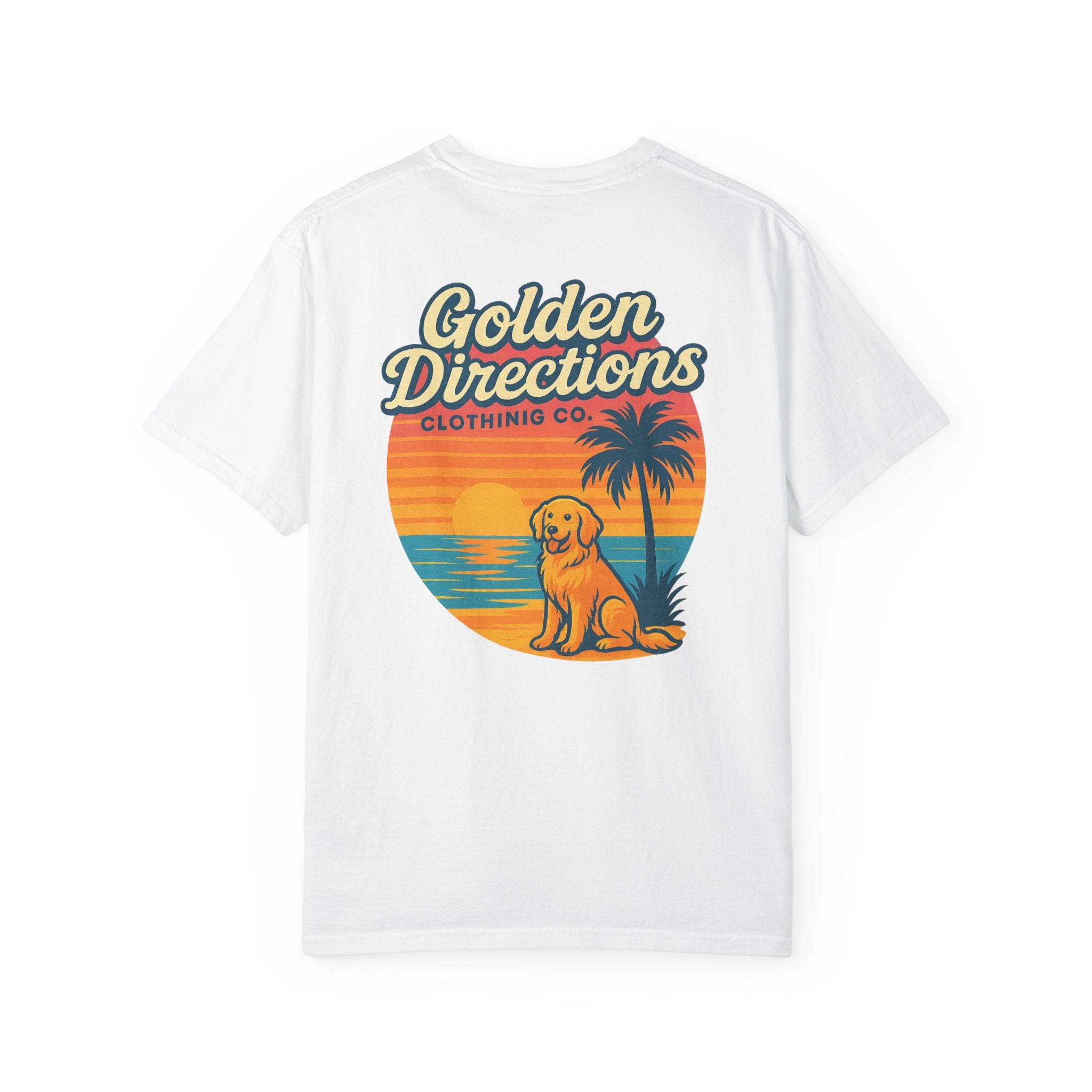 Golden Directions Clothing Co. Retro Sunset T-shirt - Garment-Dyed