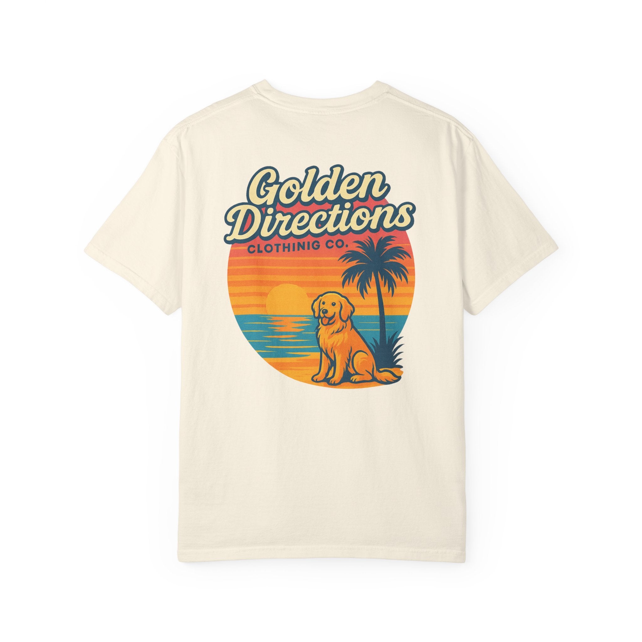 Golden Directions Clothing Co. Retro Sunset T-shirt - Garment-Dyed