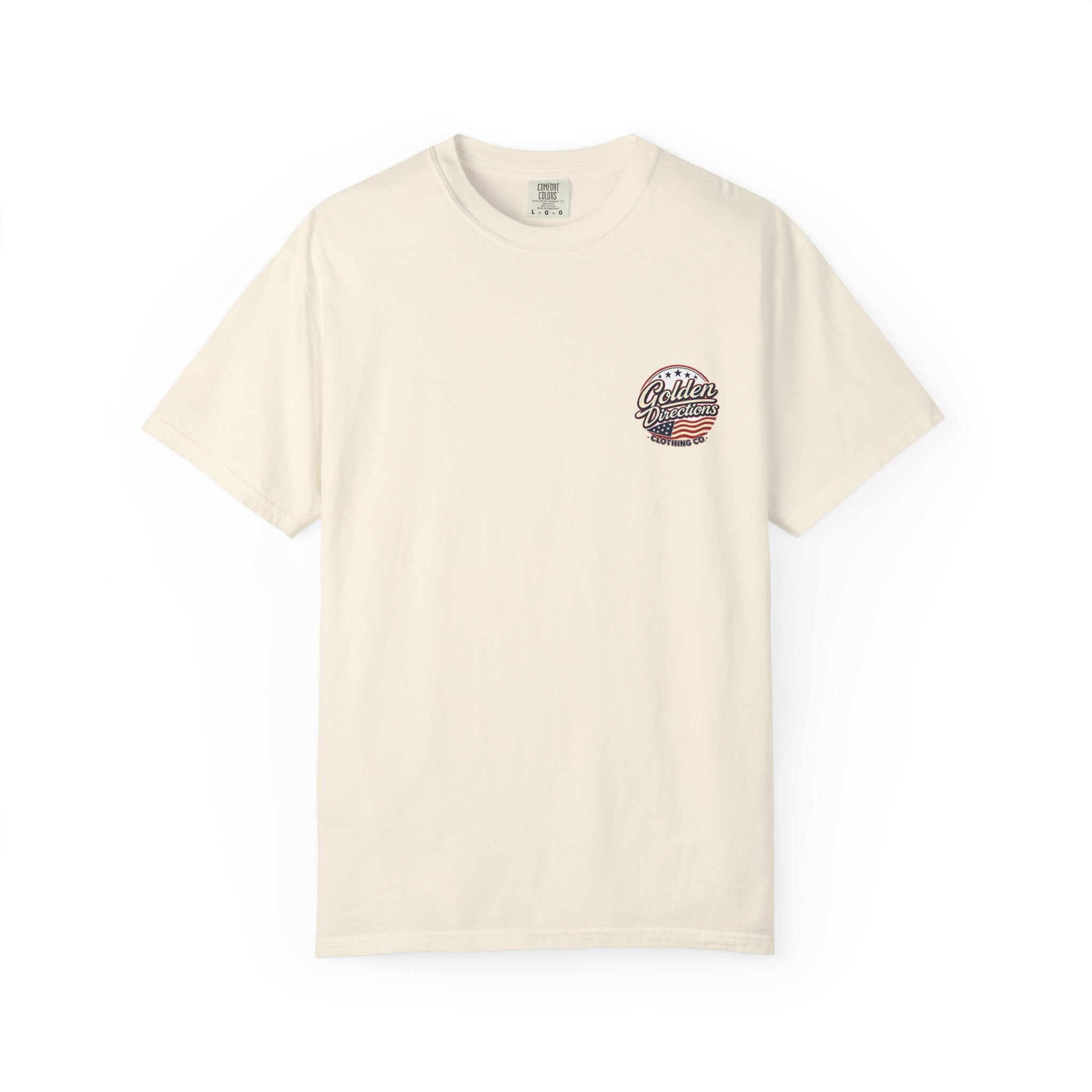 Golden Directions 250th Anniversary Tee — Retro Surf Dog USA 1776–2026