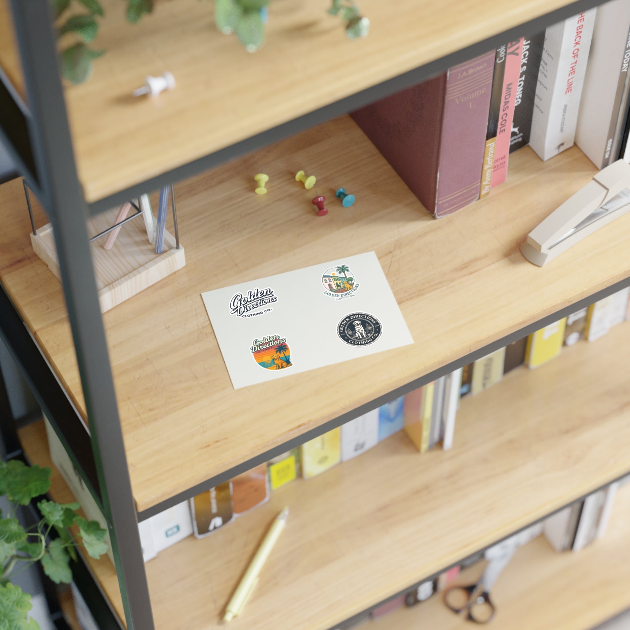 Sticker Sheet Retro Beach Logo Decals